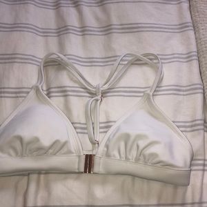 white bikini top